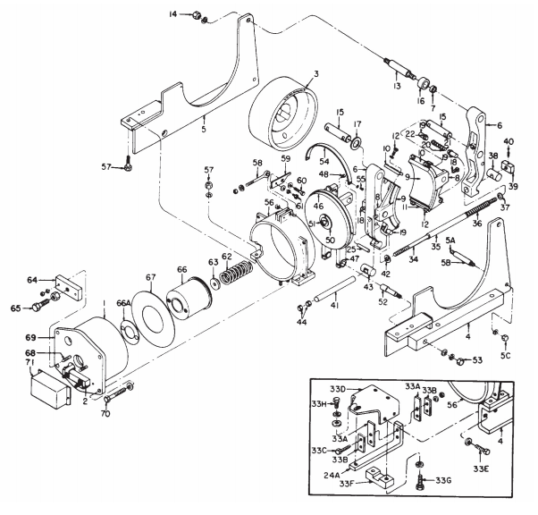 General Electric IC9528 A103 16" Brake