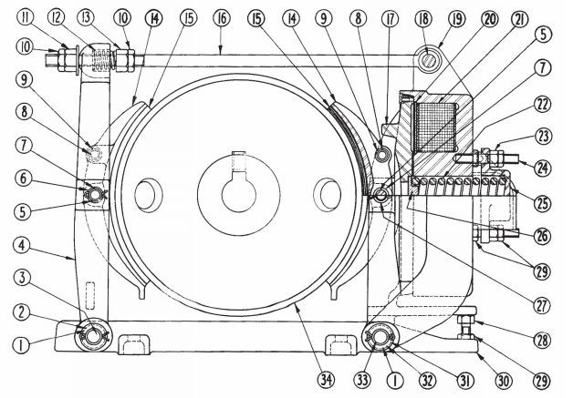 Cutler Hammer No. 503 18" Type "M" Brake