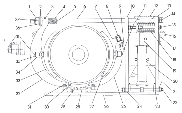 Cutler Hammer No. 505 30" DC Magnetic Brake